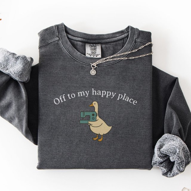 Sewing , Sew Lover Goose Crewneck Seamstress Mom Friend Design 2 Sweatshirt All Size S-3Xl