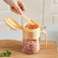 thumbnail image 4 of Round Balls Sealed Spice Bottle Home Use Condiment Dispenser With One-Hand Open Lid And Built-in Spoon, 4 of 6