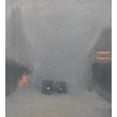thumbnail image 2 of Clarice Beckett 15x16 Black Ornate Wood Framed Double Matted Museum Art Print Titled - Passing Trams (circa 1931), 2 of 5