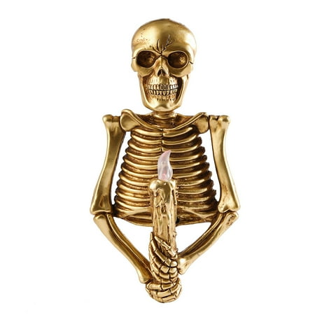 

Halloween Skull Night Light Wall-mount Flame Light Skeleton Wall Headlight Decor