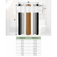 thumbnail image 6 of No Hook Shower Curtain with Snap in Liner, Wood Grain Brown Boho Brown and Black Striped Tribal Farmhouse Style Shower Curtains for Bathroom, Washable Inner Liner with Mesh Top Window, 36"x72", 6 of 6