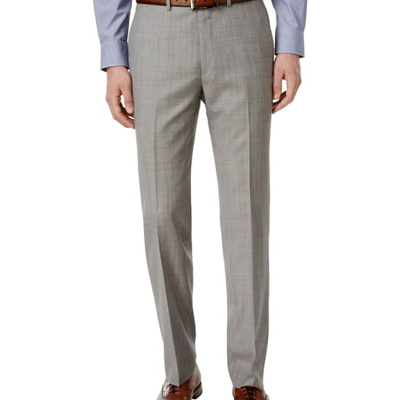 Ryan Seacrest Mens Style Casual Trouser Pants, Grey, 32W x 34L