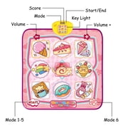 Cake Dance Mat for Kids Moclever Music Blanket with 6 Modes Built-in Music Adjustable Volume Electronic Music Dance Pad for Boys Girls Aged 3+ Years Old