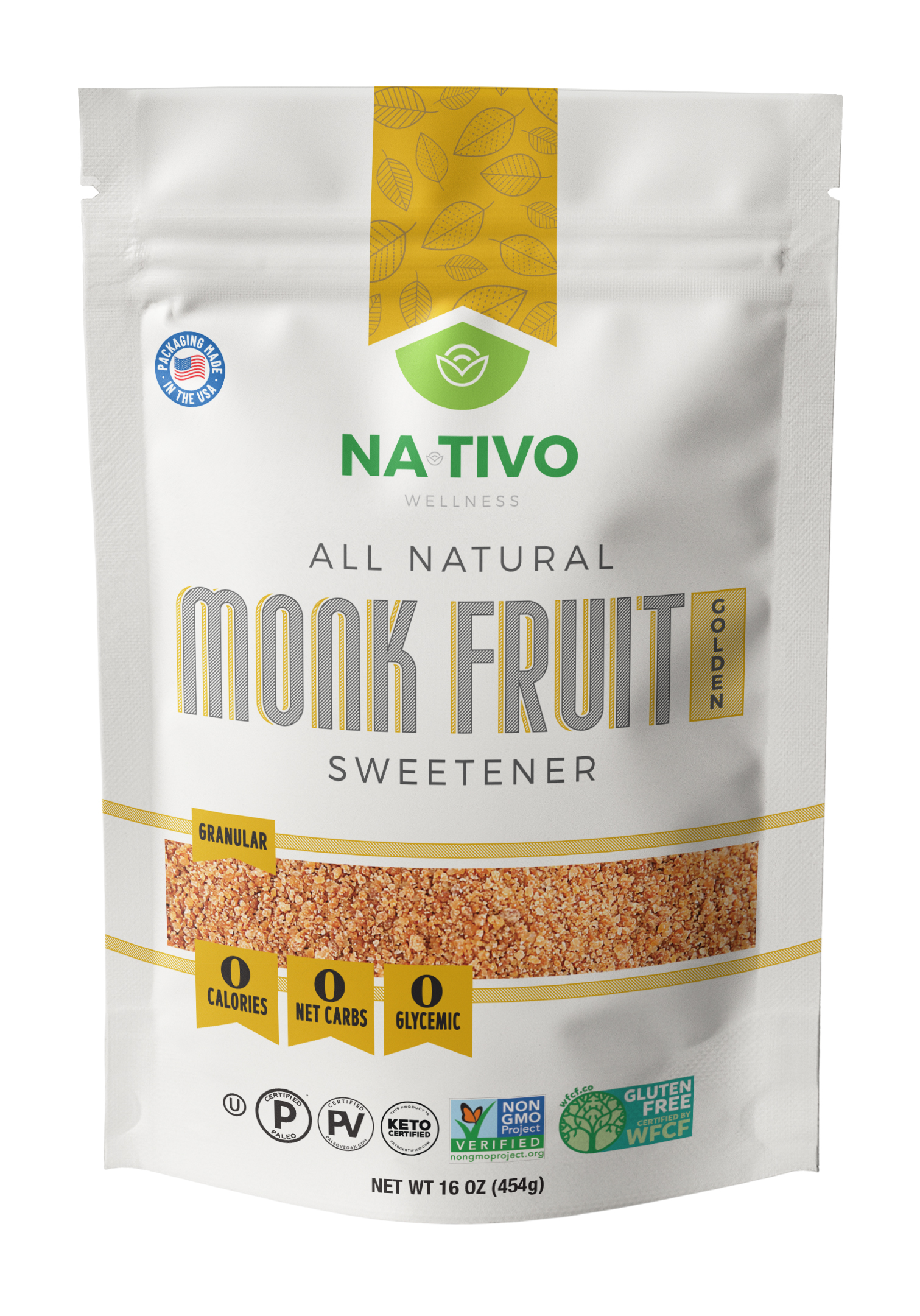 Nativo Wellness Monk Fruit Golden Sweetener
