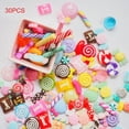 thumbnail image 1 of 30 Pcs DIY Scrapbooking Phone Case Decor Crafts Miniature Fake Resin Lollipop Candy Accessories, 1 of 5