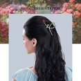 thumbnail image 3 of Pinces à Fleurs, Grandes Pinces à Cheveux en Forme de Fleur Pinces à Mâchoires Griffes pour Femmes, 3 of 5