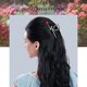thumbnail image 3 of Pinzas de flores Brillar para el cabello de metal, 3 of 5