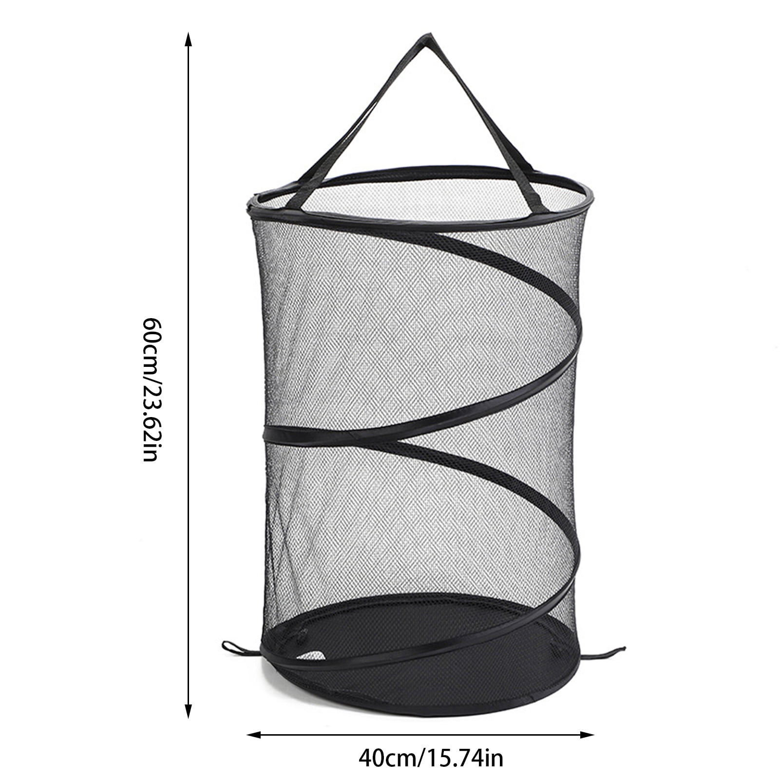 House Again [Reinforced] Strong Mesh Pop-Up Laundry Hamper, Quality Collapsible Laundry Basket with Durable Handles Solid Bottom High Carbon Steel