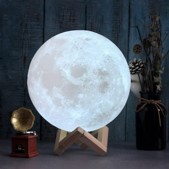 FYBTO Moon Lamp Moon Light 3D Printed Moon Lamp 4.8inch 16Colors Moon Night Light for Kids Moon Lamp for Bedrooms Moon Led Light Moon Luna Lamp 3D Moon Lamp Moon Light Ball Lamp Kids Night