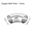 thumbnail image 2 of Stainless Steel 304 Pipe Fitting,Long Radius,90 Degree Elbow,Butt-Weld,1-1/2-inch OD,0.85mm Thick Pipe Size, 2 of 5
