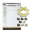 thumbnail image 1 of Juego de expansión de dominó de tren mexicano de Regal Games - 8 trenes marcadores de metal con acabados únicos - Buje de madera de repuesto - Hoja de puntuación, 1 of 1