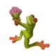 thumbnail image 2 of Figuras de ranas de resina decorativas, lindas ranas con ramo de rosas, regalo de San Valentín para ella, figuras de ranas, estatuas, decoración única para escritorio de mesa., 2 of 7