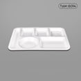 thumbnail image 2 of Commercial Grade Fast Food Trays Imitation Porcelain Compartment Plates For School And Institutional Cafeterias Durable Tableware, 2 of 4