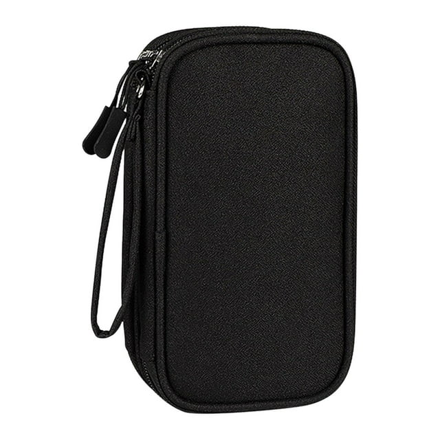 yuksok Travel Cable Organizer Electronics Accessories Organizer for Cord Data Cable Small Black