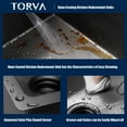 thumbnail image 3 of TORVA 14x 14x9 inch Undermount Sink Nano Coating 16 Gauge RV Wet Bar Kitchen Sink,Gunmetal, 3 of 7