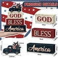 thumbnail image 3 of Americana decor, Patriotic decor, Tiered Tray decorations Set, Distressed Painted Wood, Vintage Shelf decor, Tray decor Items, Shelf decorations, 4 Pc, 3 of 6