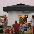 thumbnail image 2 of 10x10ft Pop Up Canopy Tent, Portable Outdoor Canopy Instant Shelter Commercial Canopies with Wheeled Carry Bag and 4 Sand Bags for Patio, Party, Events, Camping, 2 of 7