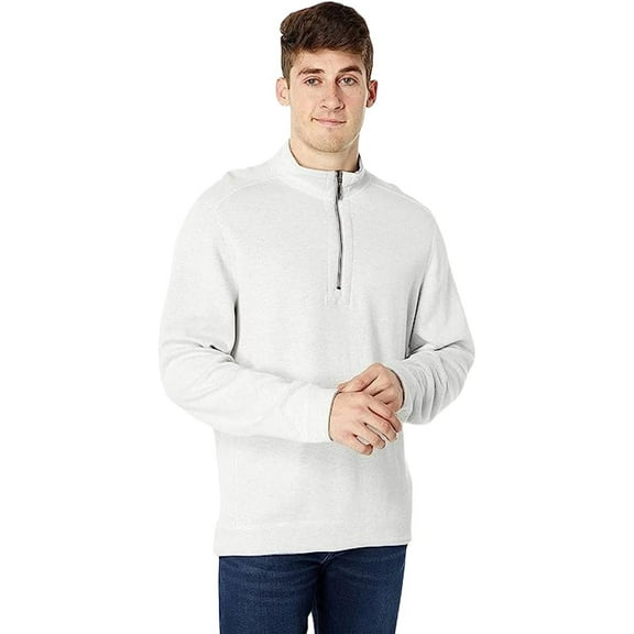 Tommy Bahama Men's Flipshore Half Zip Sweater Lychee Heather, 4XB