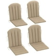 thumbnail image 1 of Outsunny 4PCS Adirondack Chair Cushion, Patio Chair Cushions, Beige, 1 of 10