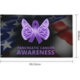 thumbnail image 3 of Pancreatic Cancer Awareness Flag 3X5 Ft - UV Fade Resistant - Garden Yard Flag Outdoor Flag with Grommets, 3 of 8