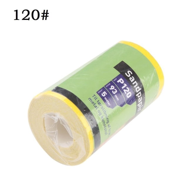 5M Fast Sandpaper Yellow Aluminium Oxide Sanding Roll Abrasive Tool Grit 40-180#
