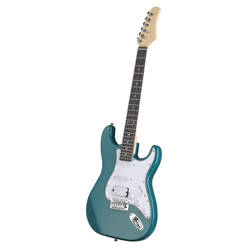 Tcbosik 39" Electric Guitar with 5W Amp, Bag and Strap, Starter Guitar Kit for Beginners with Amp Wire, Tremolo Arm and Wrench Tool, Lake Blue
