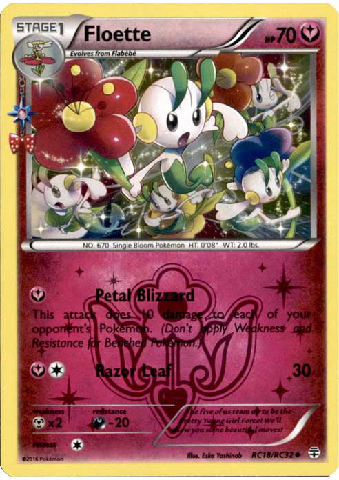 Radiant Collection RC18/RC32 Floette Holo Mint Pokemon Card 