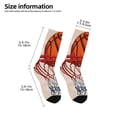 thumbnail image 2 of Honeii Basketball Shot Print Children's Colorful Socks,Unisex Kids and Toddlers' Cushioned Sock,Kids Athletic Crew Socks,for Everyday Wear and Sports, 2 of 5