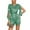 Green, variant on Miluxas Sequin Rompers for Women Long Sleeve Jumpsuits Playsuits Sparkle Metallic Party Romper Black 6(M)