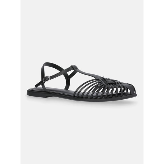 No Boundaries T-Strap Huarache Sandals, Women's
