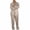 Beige # Mens Pajamas Sets, variant on Mens Satin Pajamas Sets Comfy Soft Homewear 2 Pieces Long Sleeve Collar Button Shirts and Pants Casual Cozy Loungewear for Men Plain