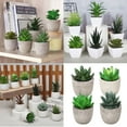 thumbnail image 5 of Juego de 4 plantas suculentas artificiales pequeñas, decoración de plantas suculentas de imitación para mesa de hogar moderna, escritorio de oficina, decoración de estante de baño Vhermosa Macetas, 5 of 5