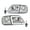 Clear lens Chrome Housing Clear Reflector, variant on CROSSDESIGN Clear LED Headlights & Corner Parking Lights Fit for 1997-2004 Ford F150 Expedition