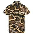 thumbnail image 4 of Camisas hawaianas con estampado 3D de serpiente para hombre, camisas de verano con solapa y botones, holgadas y con personalidad, de manga corta, 4 of 5