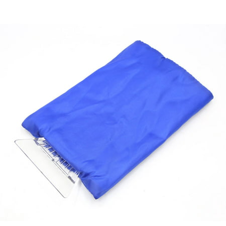 Blue Handle Snow Shovel Ice Scraper w Fleece Lining Glove for Vehicle