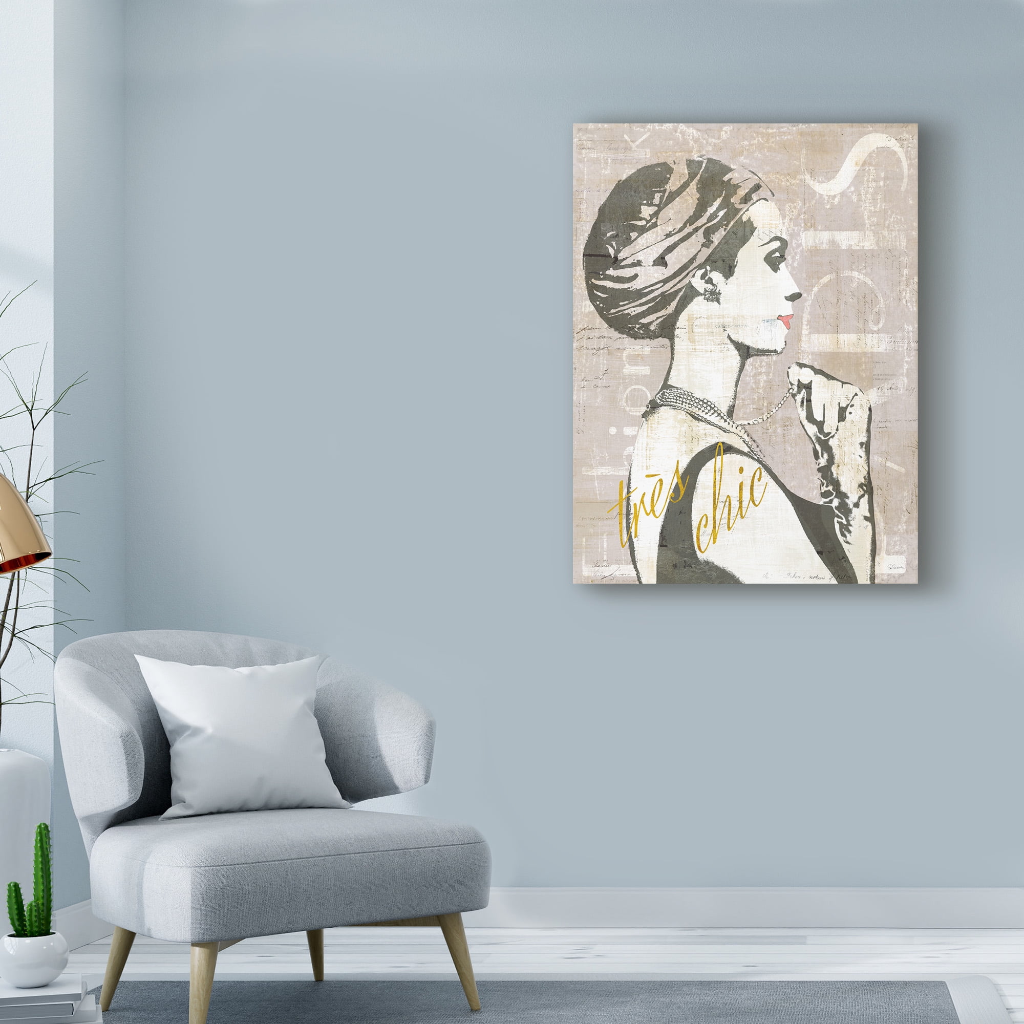 Trademark Fine Art 'Fashion Week Paris Screenprint III' Canvas Art by Sue Schlabach