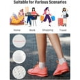 thumbnail image 3 of Women Thin Cotton Socks, Soft Cotton Bootie Socks Women Above Ankle Crew Socks 5-10 Pairs, 3 of 12
