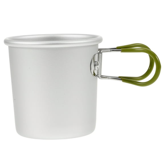CYLINDSOME Aluminium Alloy Portable Folding Handle Coffee Mug Metal Drinking Cup Camping Coffee Mug