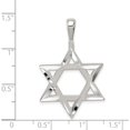 thumbnail image 3 of Sterling Silver Star of David Charm Solid Casted Diamond-cut Glistening Refined Timeless A classic choice for celebrating love and achievement, 3 of 4