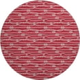 thumbnail image 2 of Addison Rugs Mayfield Washable Coastal Rope Red Round Rug, 8' x 8', 2 of 5