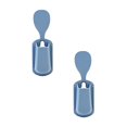 thumbnail image 1 of Oleegame 2PC Stainless Steel Cutlery Set Creative Suction Cup Pasting Kitchen Household Rice Scoop Shovel Storage Rack Blue, 1 of 2