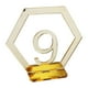 thumbnail image 3 of Números de de Acrílico Dorado para Base Rectangular para de Cumpleaños 9, 3 of 7