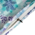 thumbnail image 4 of Watercolor Floral Seamless Pattern Teal Blue Purple Bedding Set with Zipper Closure for Girls & Boys, 4 of 8