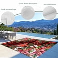 thumbnail image 3 of Cardinal Bird Outdoor Rug for Patio/Deck/Porch, Non-Slip Large Area Rug 3 x 5 Ft, Poinsettia Pine Cones Berry Flowers Red Plaid Indoor Outdoor Rugs Washable Area Rugs, Camping Rug Carpet Runner, 3 of 8