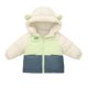 thumbnail image 2 of Parkas de manga larga, ropa de invierno para niños y niñas, chaqueta de plumón de terciopelo grueso para niños, chaqueta corta con capucha y bloques de color, tops de algodón para niños, 2 of 9