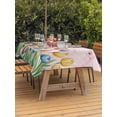 thumbnail image 3 of Outdoor Tablecloths with Umbrella Hole & Zipper, Easter Tulip Tablecloth Rectangle 60x84 Inch, Colorful Flower Spring Butterfly Plant Pink Waterproof Table Cloth, Patio/Pool/Picnic Table Covers, 3 of 8