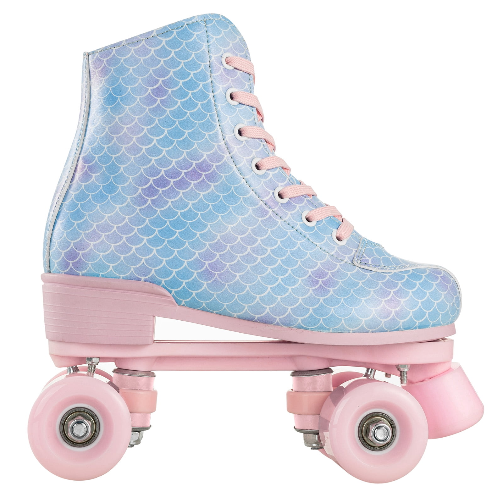 SLLINGLUO Roller Skate for Women, Classic Quad Roller Skates with Light up Wheels, Size 7