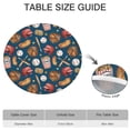 thumbnail image 6 of Blue Baseball Stadium Pattern Round Fitted Tablecloth with Elastic Edge,Dining Table Cover Waterproof,Outdoor Round Tablecloth for Camping,Dining,Indoor and Outdoor, 6 of 7