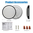 thumbnail image 6 of MingBright 13" LED Flush Mount Ceiling Light Fixture Dimmable 3CCT, For Bedroom, Dining Room, Home Office, Study, Kitchen, Living Room, cETL Listed, 6 of 8