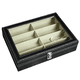 thumbnail image 2 of Caja de almacenamiento de gafas de sol con 8 ranuras, caja de almacenamiento de gafas de cuero PU, organizador de almacenamiento, caja de almacenamiento de gafas de colección, 2 of 8